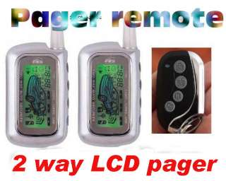 Car Alarm w/ Remote Starter 2 Way FM LCD keyless entry GMC Chevrolet 