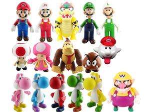    Super Mario Bros PVC Figure Collectors Asst B Set of 16 