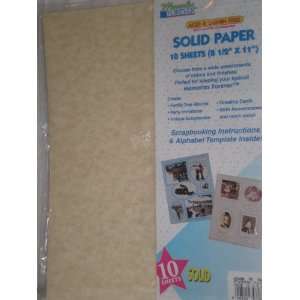  Gold Solid Card Stock Paper, Alphabet Template Plus 