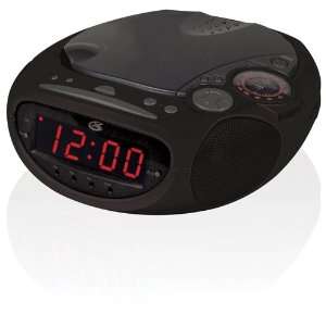 GPX CC319B AM/FM Clock Radio with Dual Alarms and Top Load CD Player 