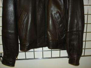 ANDREW MARC brown leather jacket /coat S MUST BUY  