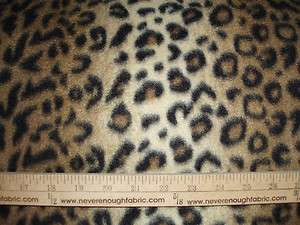   Brown & Black LEOPARD Animal Skin Perfect for tied blankets BTY  