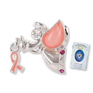   CANCER PINK RIBBON Wings & Wishes Angel Tac Pin 