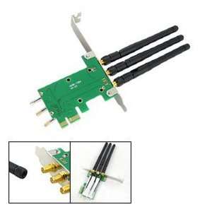   PCIe to PCIe Express Adapter + 3 WiFi Antenna