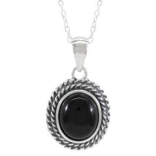 Silver Agate Oval Pendant Necklace.Opens in a new window