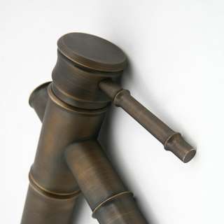 Antique Bronze Brass Bathroom Vessel Sink Basin Faucet  