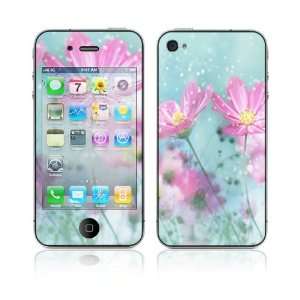  Apple iPhone 4 Skin Cover   Flower Springs Cell Phones & Accessories