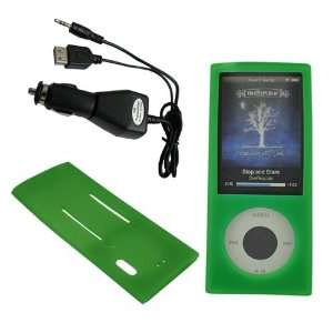   silicone case+Black FM Transmitter for Apple Ipod Nano 5g Electronics