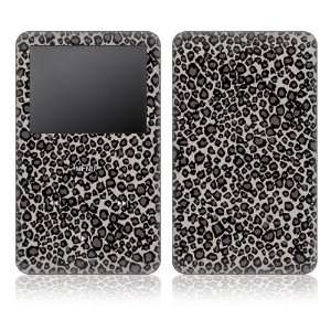  Apple iPod 5th Gen Video Skin Decal Sticker   Grey Leopard 