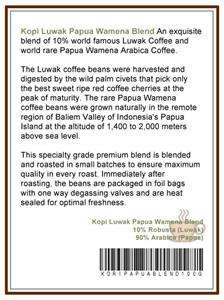 Kopi Luwak Civet Papua Arabica Blend Coffee Bean 100g  