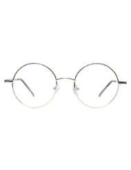 full rim metal round eyeglasses frame mid size
