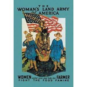  Vintage Art Womans Land Army of America   00984 5