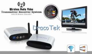 Wireless AV Transmitter Receiver + IR Remote Extender  