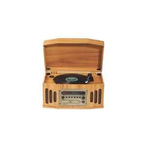   Turntable with CD Player / Cassette Deck (Natural Oak) Electronics