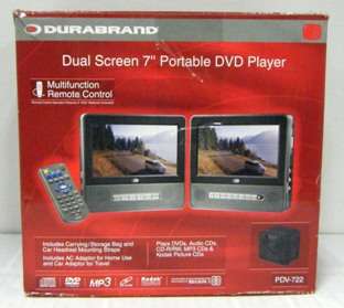Durabrand   7 Dual Screen DVD Player, PDV 722, Used  