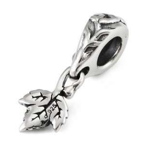   Maple Leaf Dangle Beads Fits Pandora Chamilia Troll Charms Bracelet