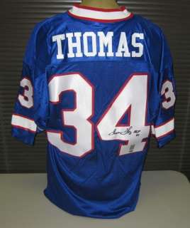 Thurman Thomas Autographed Buffalo Bills Jersey w/HOF  