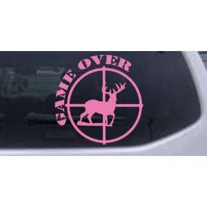 Game Over Deer In Scope Hunting And Fishing Car Window Wall Laptop 