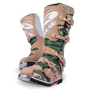  AXO motocross RC6 boots size 12 Camouflage Automotive