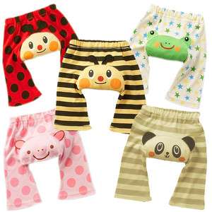 Fall Baby Boys Girls Clothing Thin Bottom Pants Panda Bee Patterns 