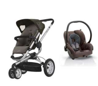 Quinny Buzz 3 Stroller & Maxi Cosi Mico Car Seat Brown  