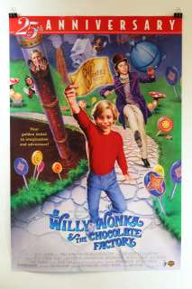 Willy Wonka And The Chocolate Factory Movie Poster 25th Anniversary 