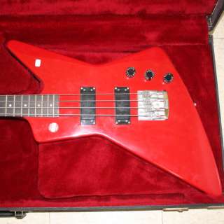 Gibson Explorer Bass Red Guitar Electric with Case  