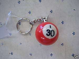 30 BINGO BALL KEYCHAIN #3 of 5 in the series  