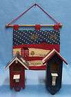 Americana decor lot 8 items birdhouses  