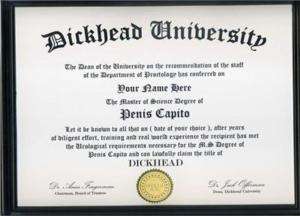 OUR UNIQUE DIPLOMAS MAKE GREAT CHRISTMAS/BIRTHDAY GIFTS  