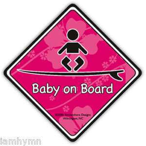 Baby on [Surf] Board Stickers  