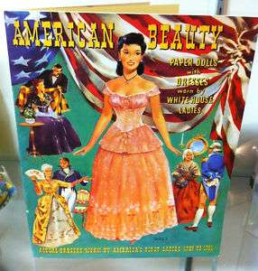 Paper Doll Book American Beauty First Lady Dresses RARE  