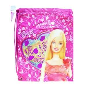   Pink Barbie Drawstring Backpack   Large Barbie Tote Bag Toys & Games