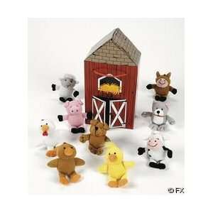  Mini Barn with Plush Animals Toys & Games