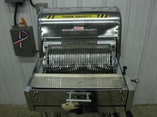   16 Counter Top Bakery Bread Slicer w/ Stainless Steel Stand  