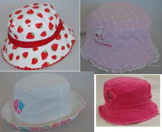 Kid Girl Toddler Bucket Sun Hat Cap Many Styles Colours  