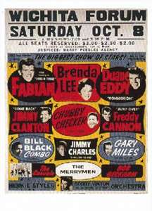 Set of 4 Mini Posters (Buddy Holly & The Crickets,The Drifters 
