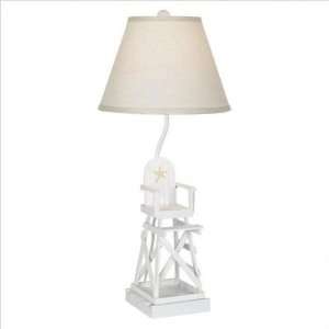  Malibu Beach White Table Lamp