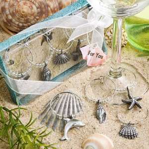  Baby Keepsake Unique beach themed wine charms Baby
