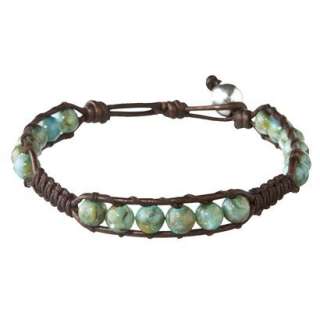 Multi Turquoise Shell Leather Bracelet.Opens in a new window