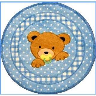 Teddy Bear Blue Rug (39 Round)