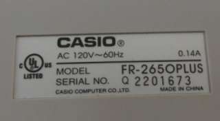 Casio FR 2650Plus Tax & Exchange Printing Calculator  