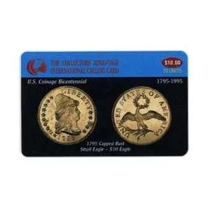   Bust Small Eagle $10. Gold Coin (Coin Bicentennial) 