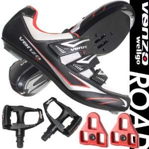   Bike For Shimano SPD SL Look Cycling Bicycle Shoes & Pedals 44 Sports