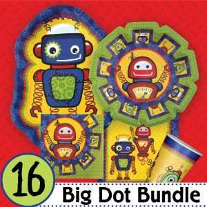  Robots Birthday Party Supplies & Ideas   16 Big Dot Bundle 