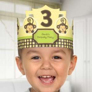  Monkey Neutral   Birthday Party Personalized Hats Toys 