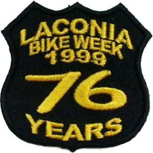  LACONIA BIKE WEEK Rally 1999 76 YEARS Biker Vest Patch 