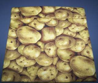 Microwave Potato Print Cooking Baking Bag 100% Cotton  