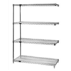 Small 63 Q Stor Chrome Wire Shelving Add On Unit Dimensions 18 x 36 