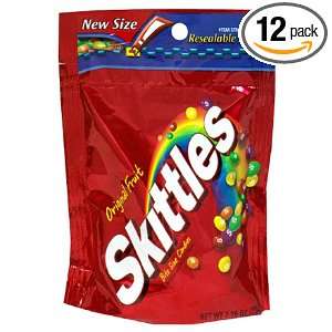 Skittles Bite Size Candies, Original Fruit, 7.2 Ounce Bags (Pack of 12 